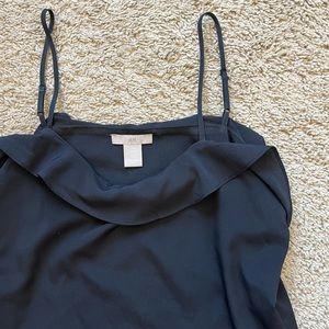 H&M black silk camisole top!